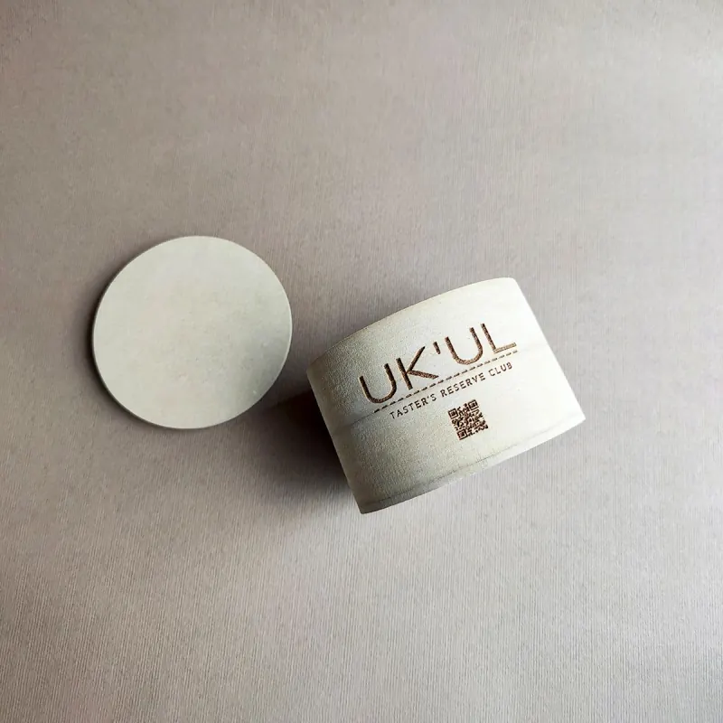 Cajas redondas para kits de mezcal, UKUL · cajas circulares